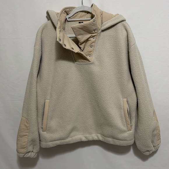 Savvi Tops - Savvi Camper Sherpa fleece hoodie